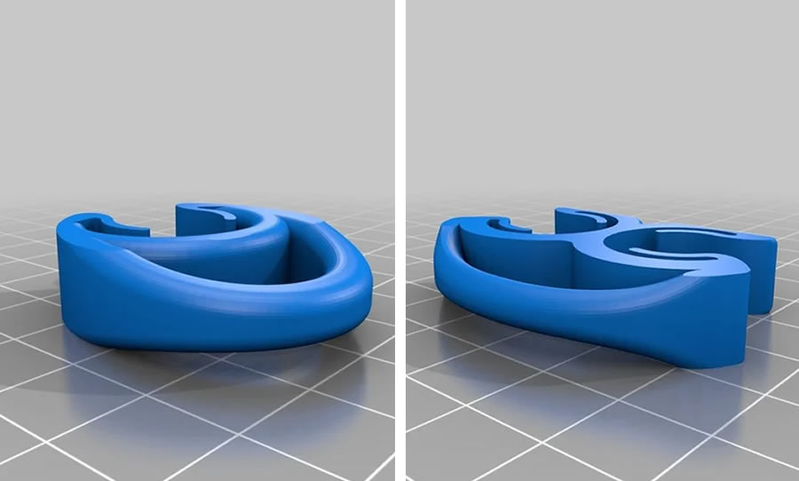 Imprima em 3D: Clipe para suporte de mangueiras de mergulho